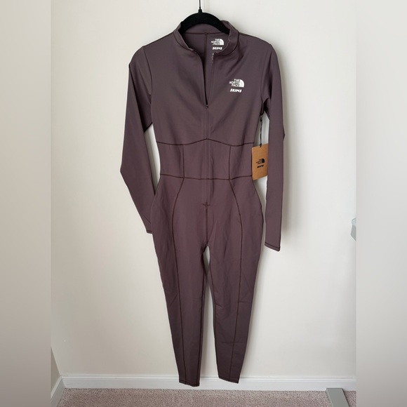 SKIMS Tops - SKIMS x The North Face Dark Brown Phoenix Refina Bodysuit